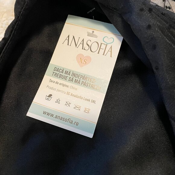 Anasofia Black Tulle Dress - Picture 10 of 16